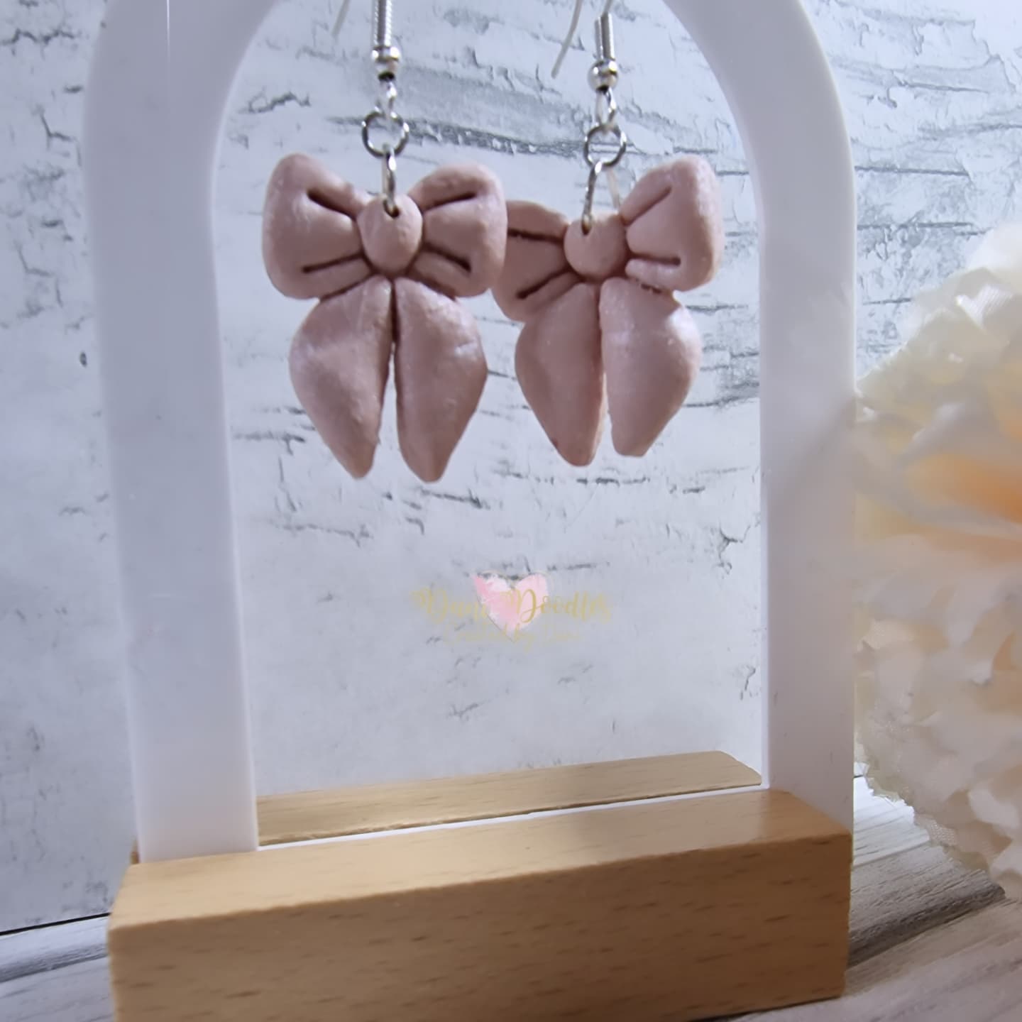 Fimo Bow earrings