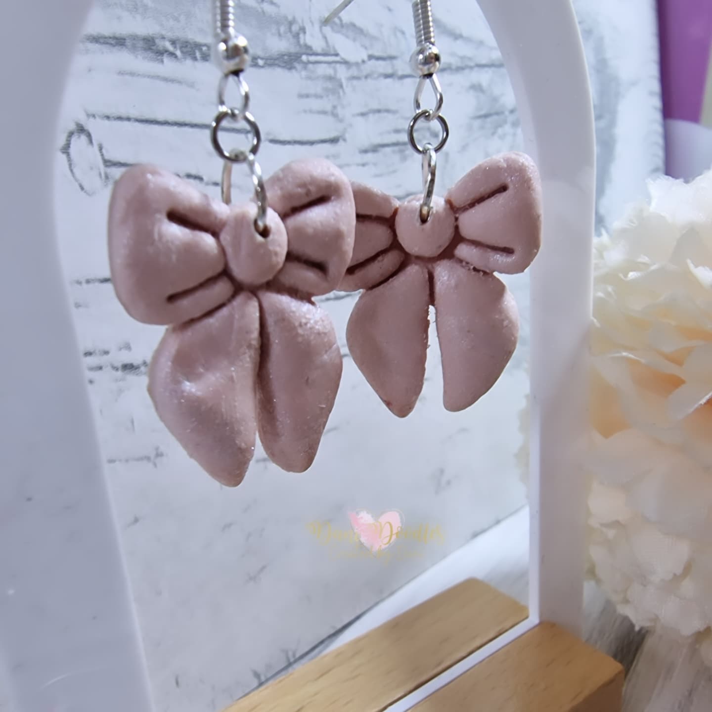 Fimo Bow earrings