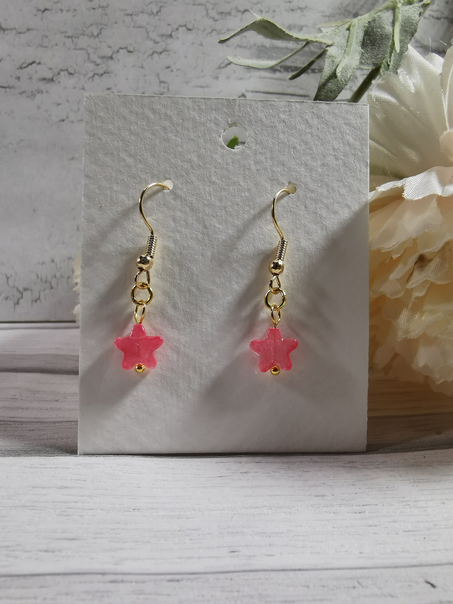 Star Dinky Beaded Earring Pair