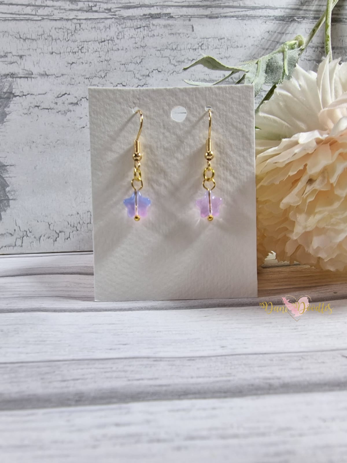 Star Dinky Beaded Earring Pair