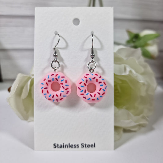 Doughnut Pink Earring Pair