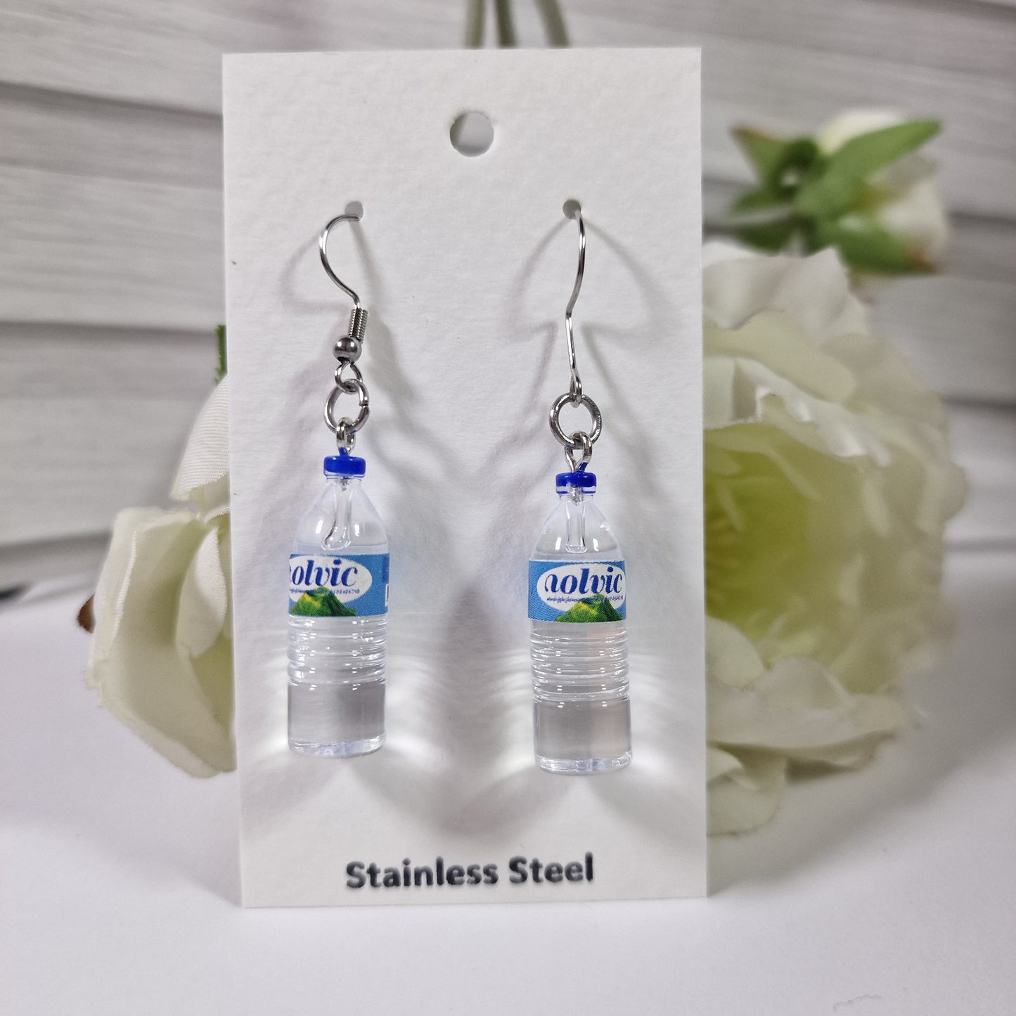 Water Bottle Earring Pair