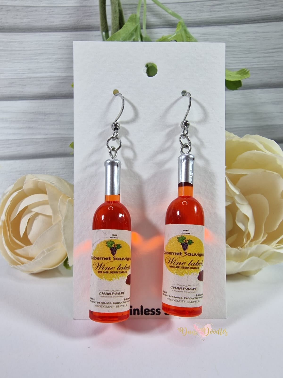 Earring Pair Alcoholic Drink