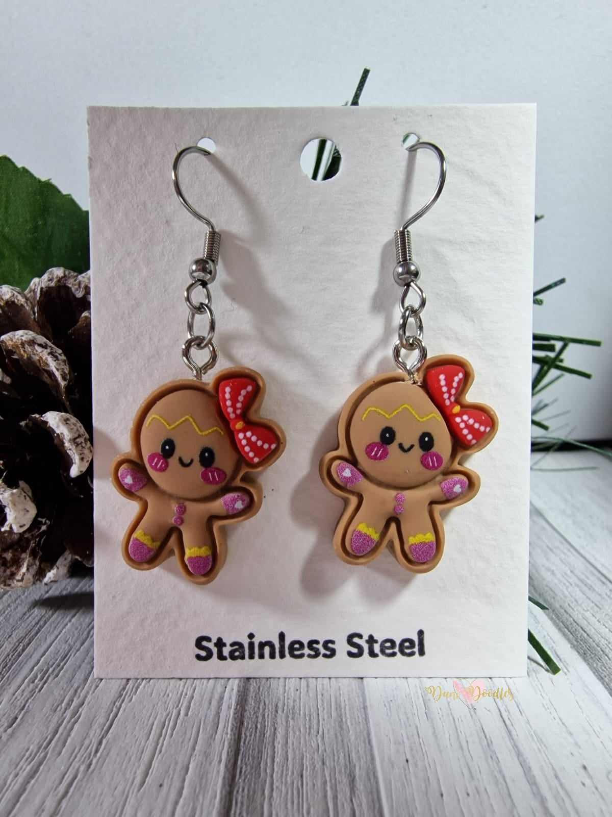 Gingerbread Girl Earring Pair