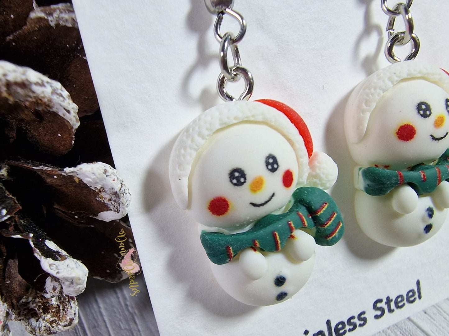 Snowman Earring Pair