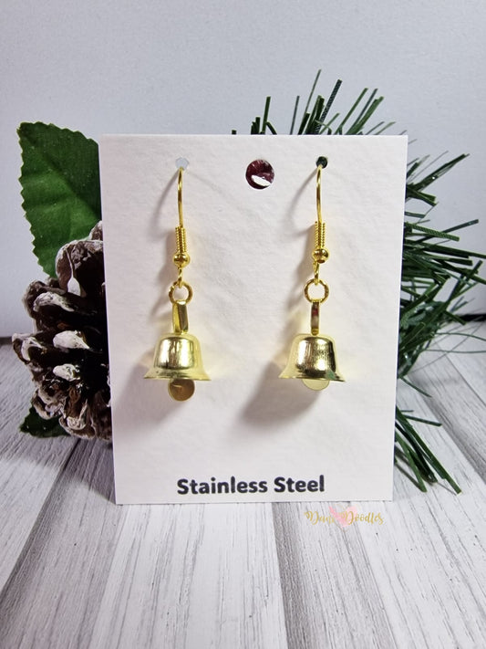 Traditional Christmas Bell Earring Pair