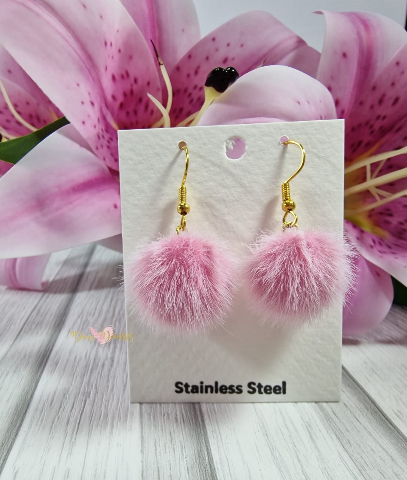 Pom Pom Earring Pair (select colour)